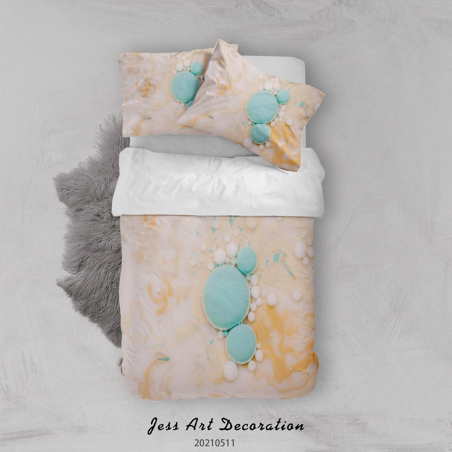 3D Abstract Marble Texture Quilt Cover Set Bedding Set Duvet Cover Pillowcases 601