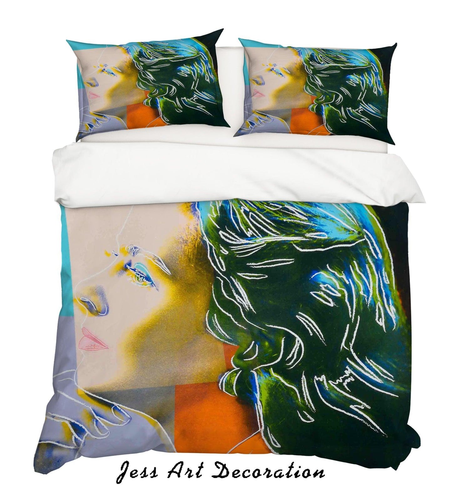 3D Andy Warhol Colorized Graceful Lady Quilt Cover Set Bedding Set Duvet Cover Pillowcases  ZY D13