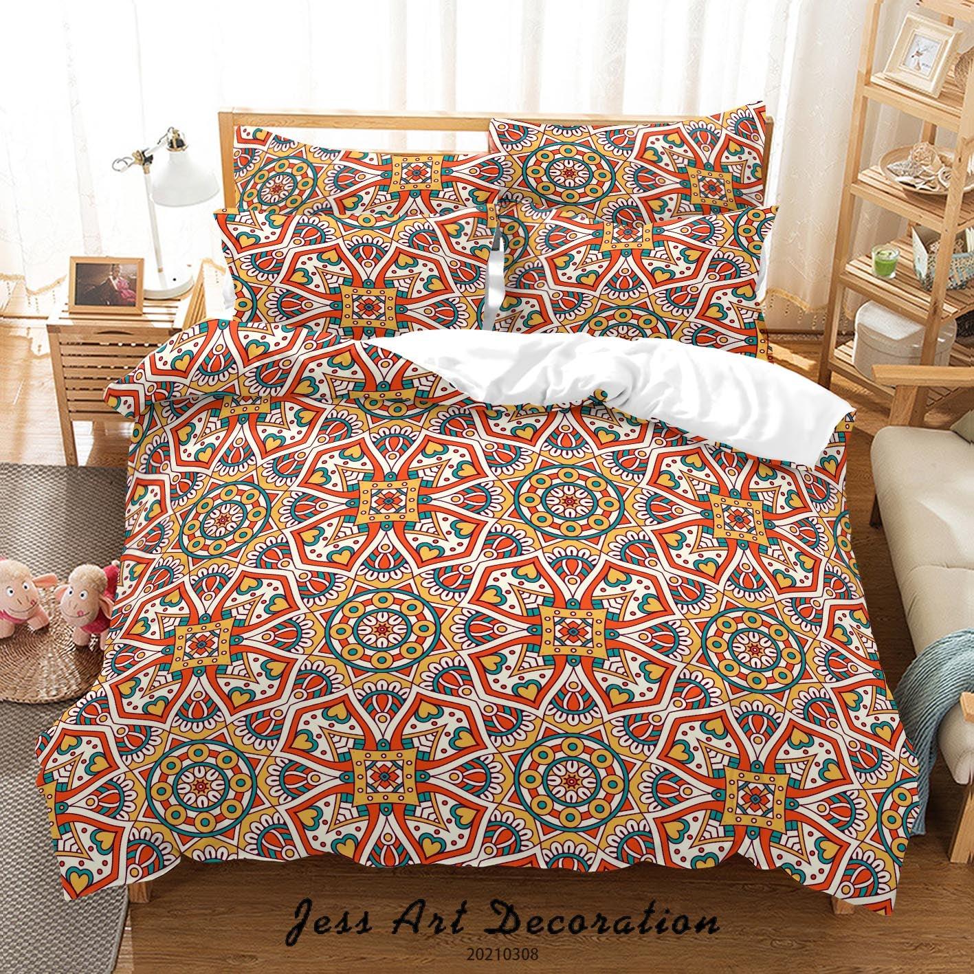 3D Abstract Color Floral Quilt Cover Set Bedding Set Duvet Cover Pillowcases 23