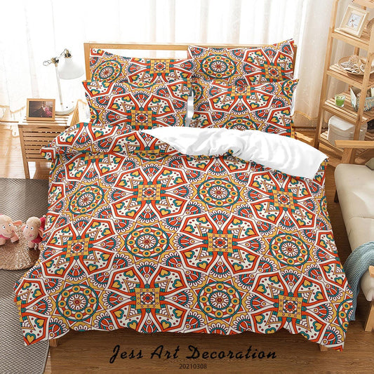 3D Abstract Color Floral Quilt Cover Set Bedding Set Duvet Cover Pillowcases 23