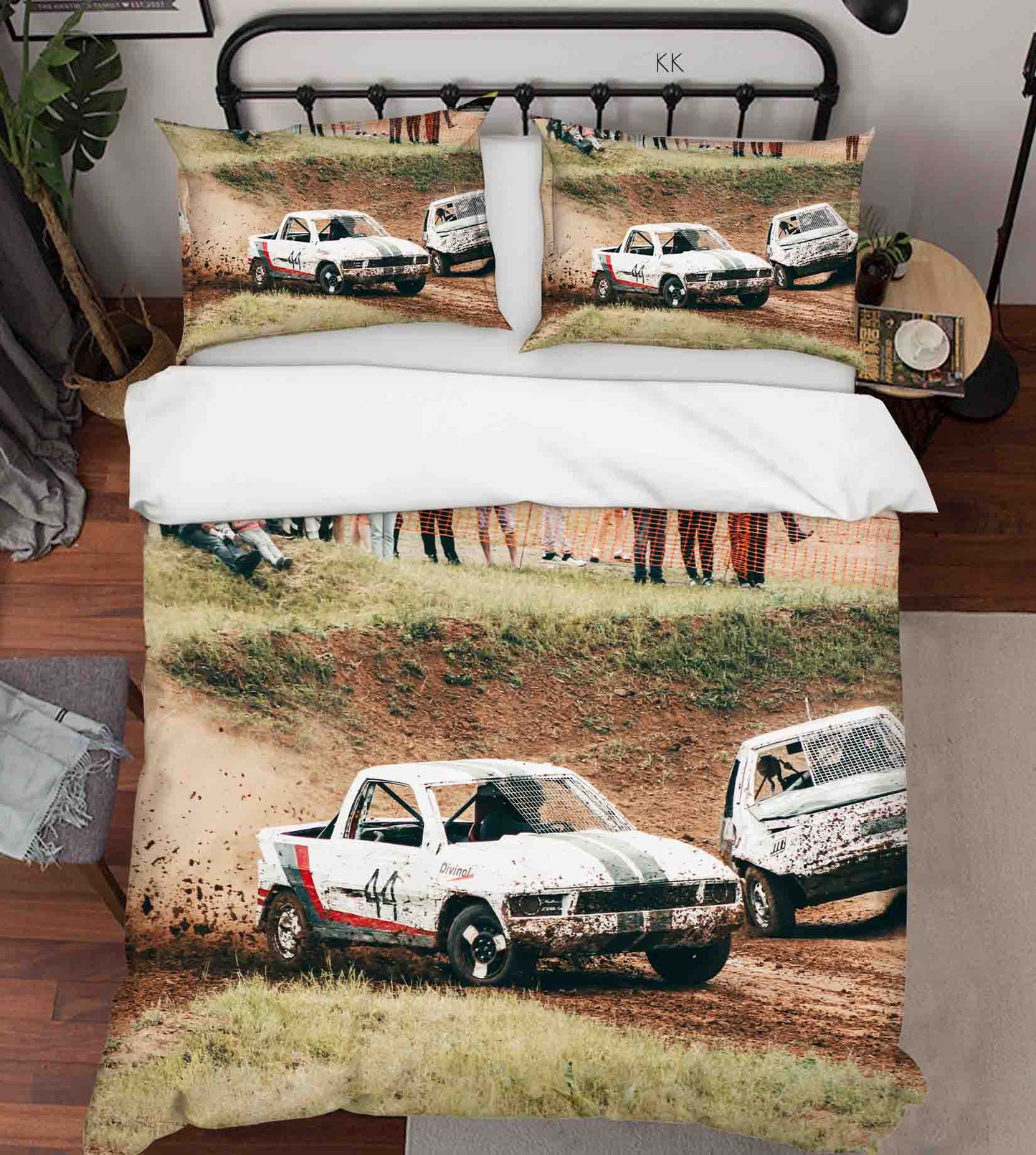 3D Automobile Soil Grassland Quilt Cover Set Bedding Set Duvet Cover Pillowcase 444