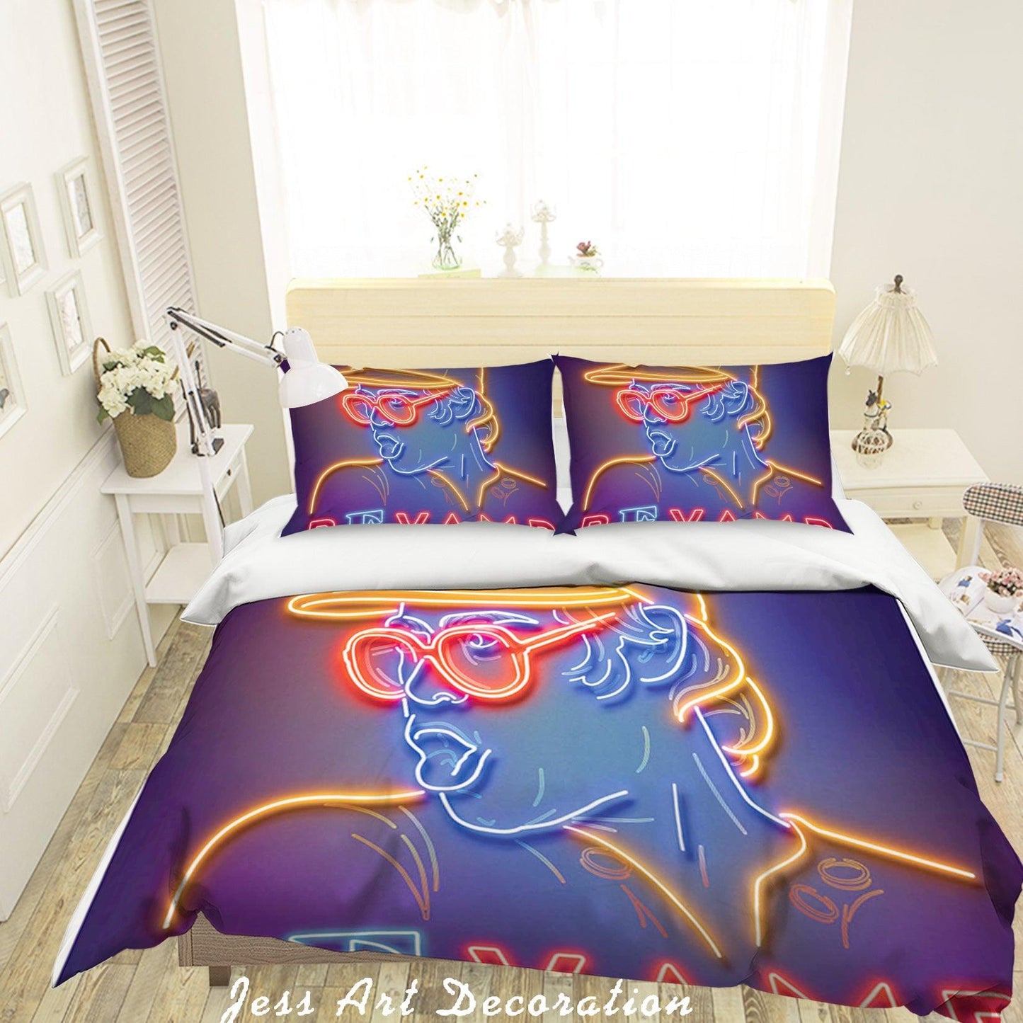 3D Abstract Rock Star Quilt Cover Set Bedding Set Pillowcases 09
