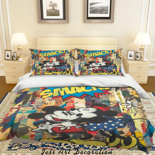 3D Cartoon Colorful Animal Quilt Cover Set Bedding Set Duvet Cover Pillowcases LXL