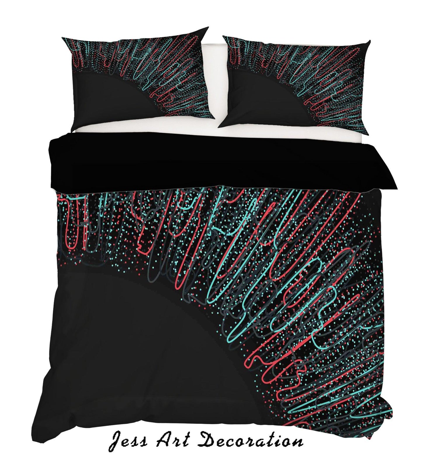 3D Abstract Geometric Figure Quilt Cover Set Bedding Set Pillowcases 01