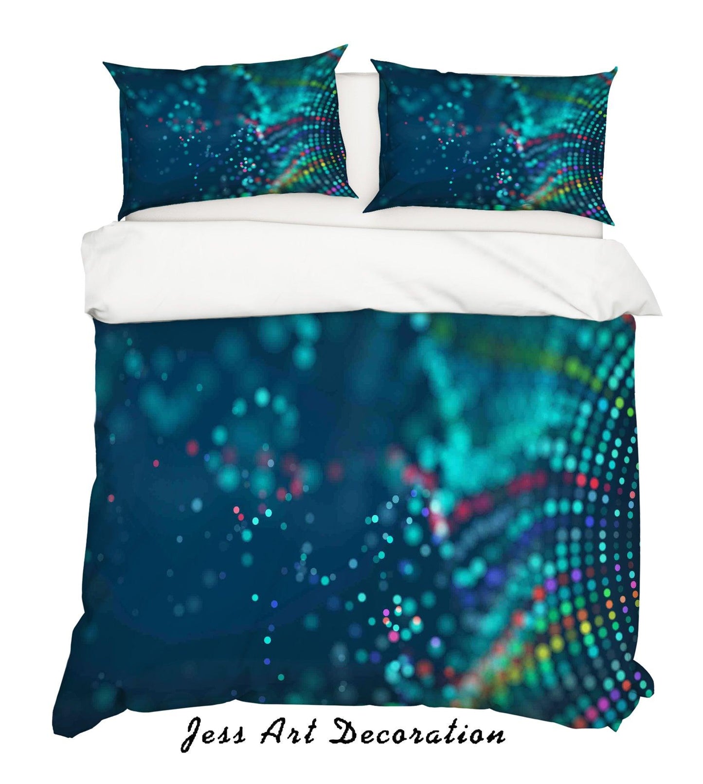 3D Blue Abstract Starlight Quilt Cover Set Bedding Set Pillowcases 11