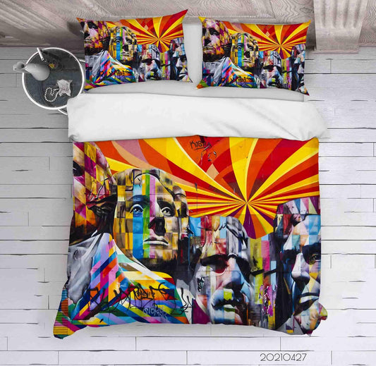 3D Abstract Art Graffiti Quilt Cover Set Bedding Set Duvet Cover Pillowcases 47