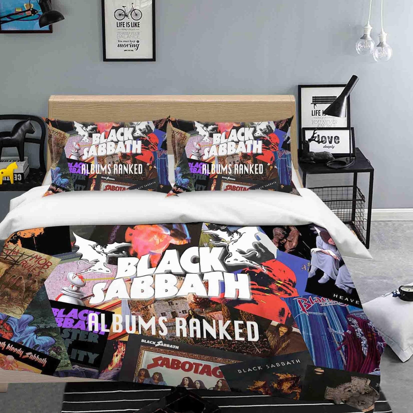 3D Albums Black Sabbath Quilt Cover Set Bedding Set Duvet Cover Pillowcases SF92