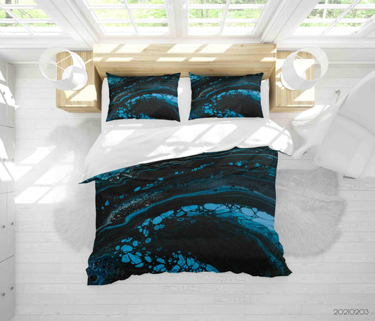 3D Abstract Marble Texture Quilt Cover Set Bedding Set Duvet Cover Pillowcases 102