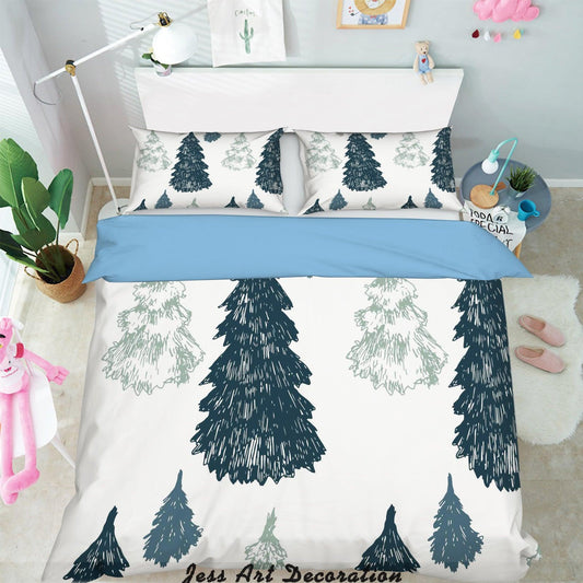 3D Cartoon Forest Pattern Quilt Cover Set Bedding Set Pillowcases  232