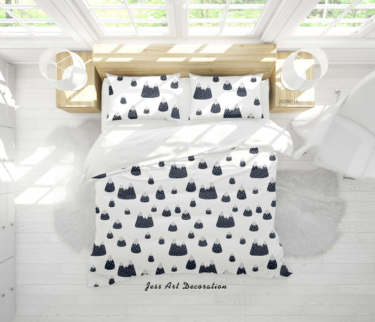 3D Cartoon Mountains Pattern Quilt Cover Set Bedding Set Duvet Cover Pillowcases WJ 9635