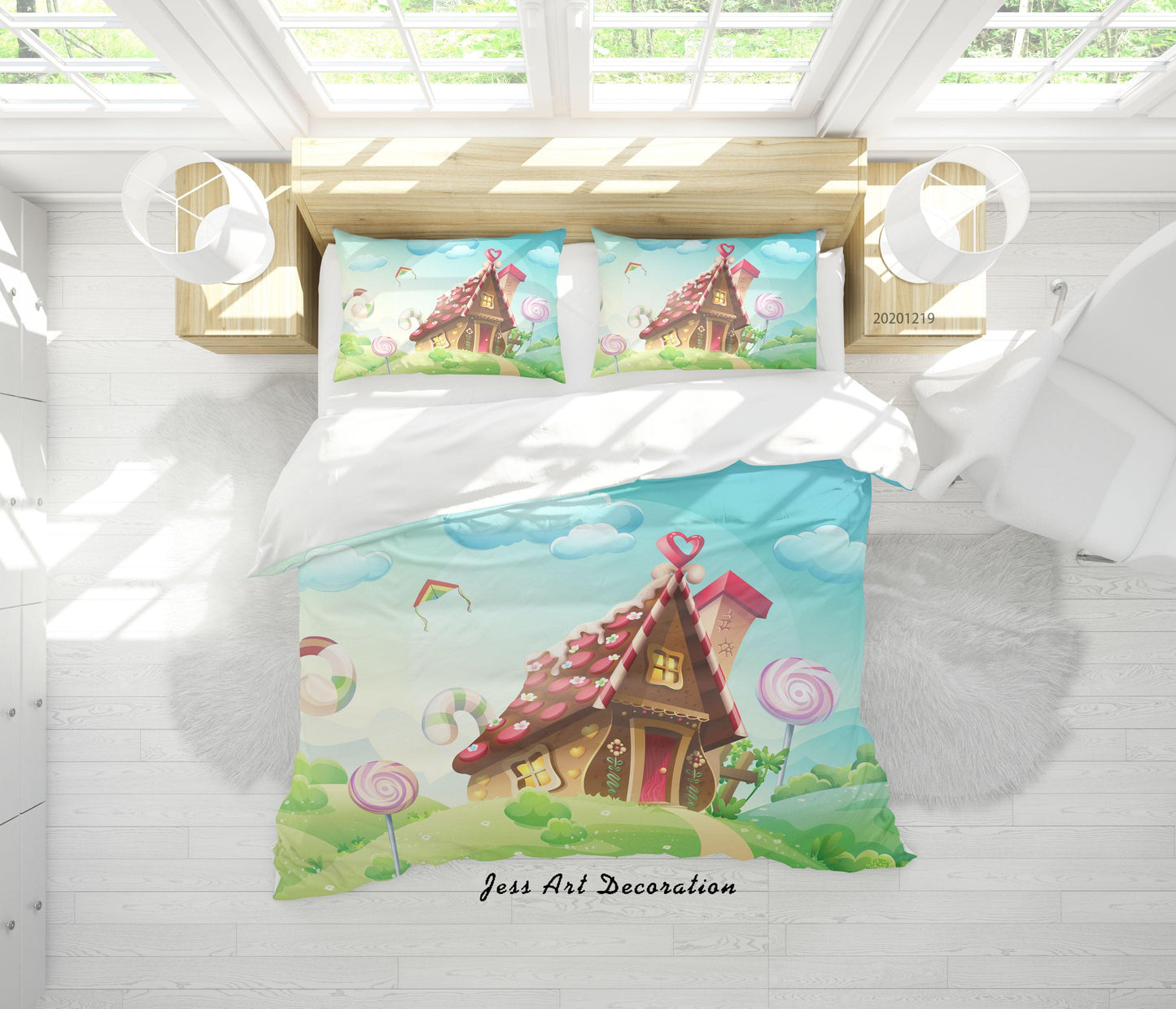 3D Cartoon Illustration Pattern Quilt Cover Set Bedding Set Duvet Cover Pillowcases 79