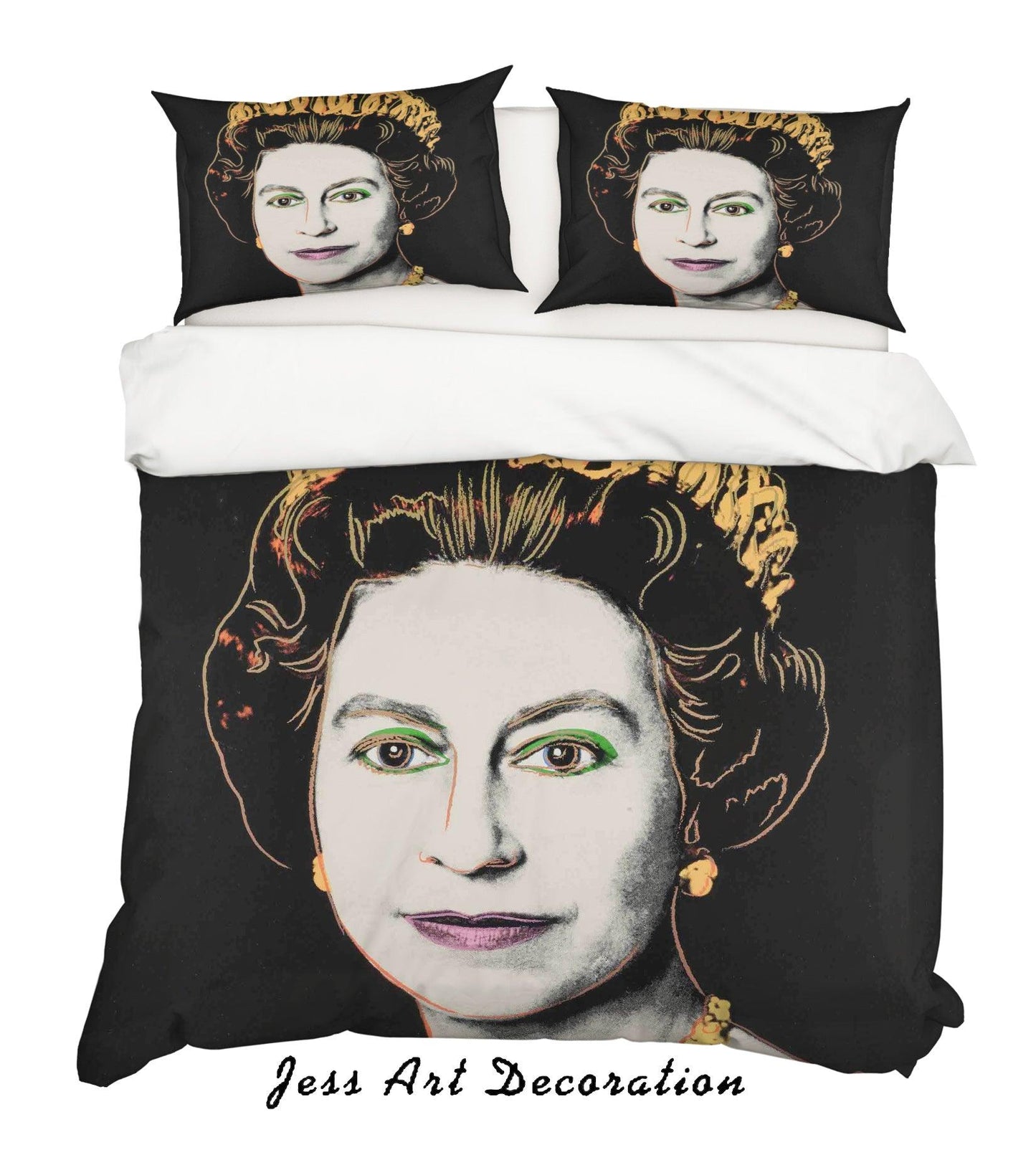 3D Andy Warhol Colorized Lady Black Quilt Cover Set Bedding Set Duvet Cover Pillowcases  ZY D18