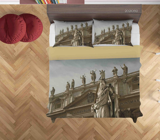 3D Architecture Art Sculpture Quilt Cover Set Bedding Set Duvet Cover Pillowcases 272