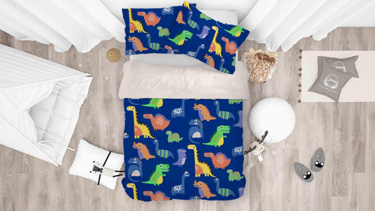 3D Blue Dinosaur Pattern Quilt Cover Set Bedding Set Pillowcases 34