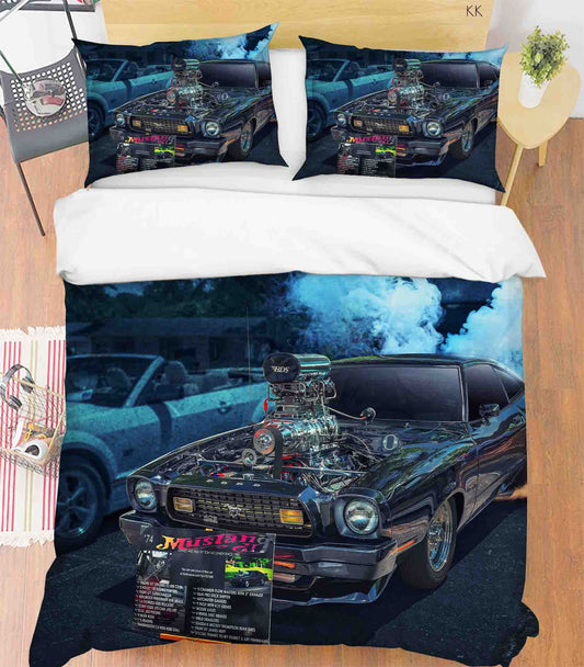 3D Automobile House Fog Quilt Cover Set Bedding Set Duvet Cover Pillowcase 368