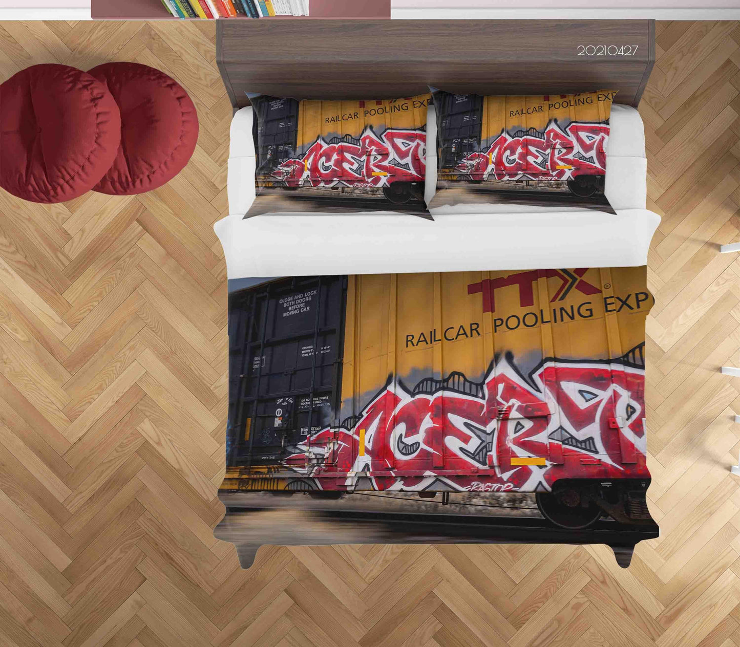 3D Abstract Art Street Graffiti Quilt Cover Set Bedding Set Duvet Cover Pillowcases 88