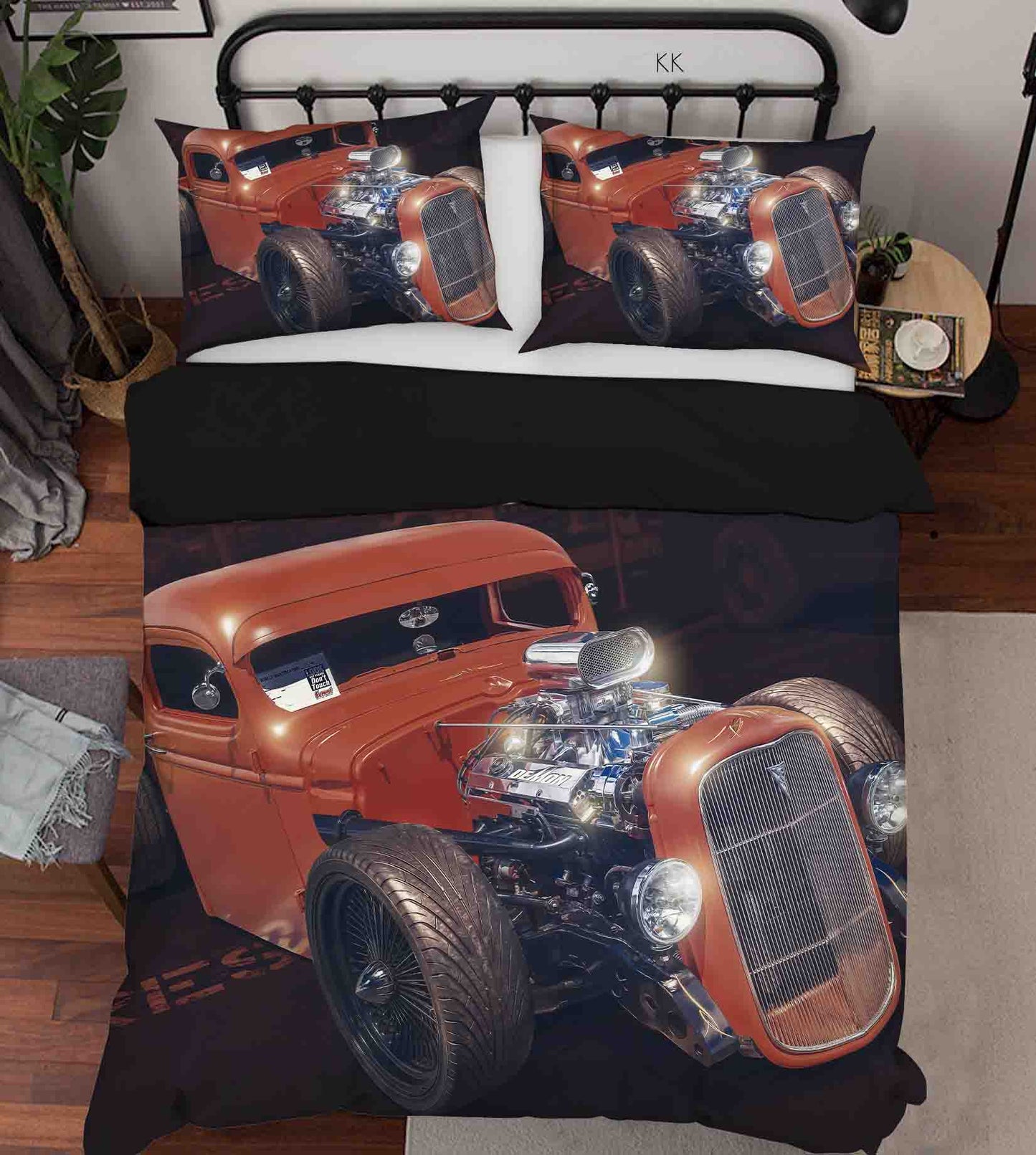 3D Automobile Black Quilt Cover Set Bedding Set Duvet Cover Pillowcase 399