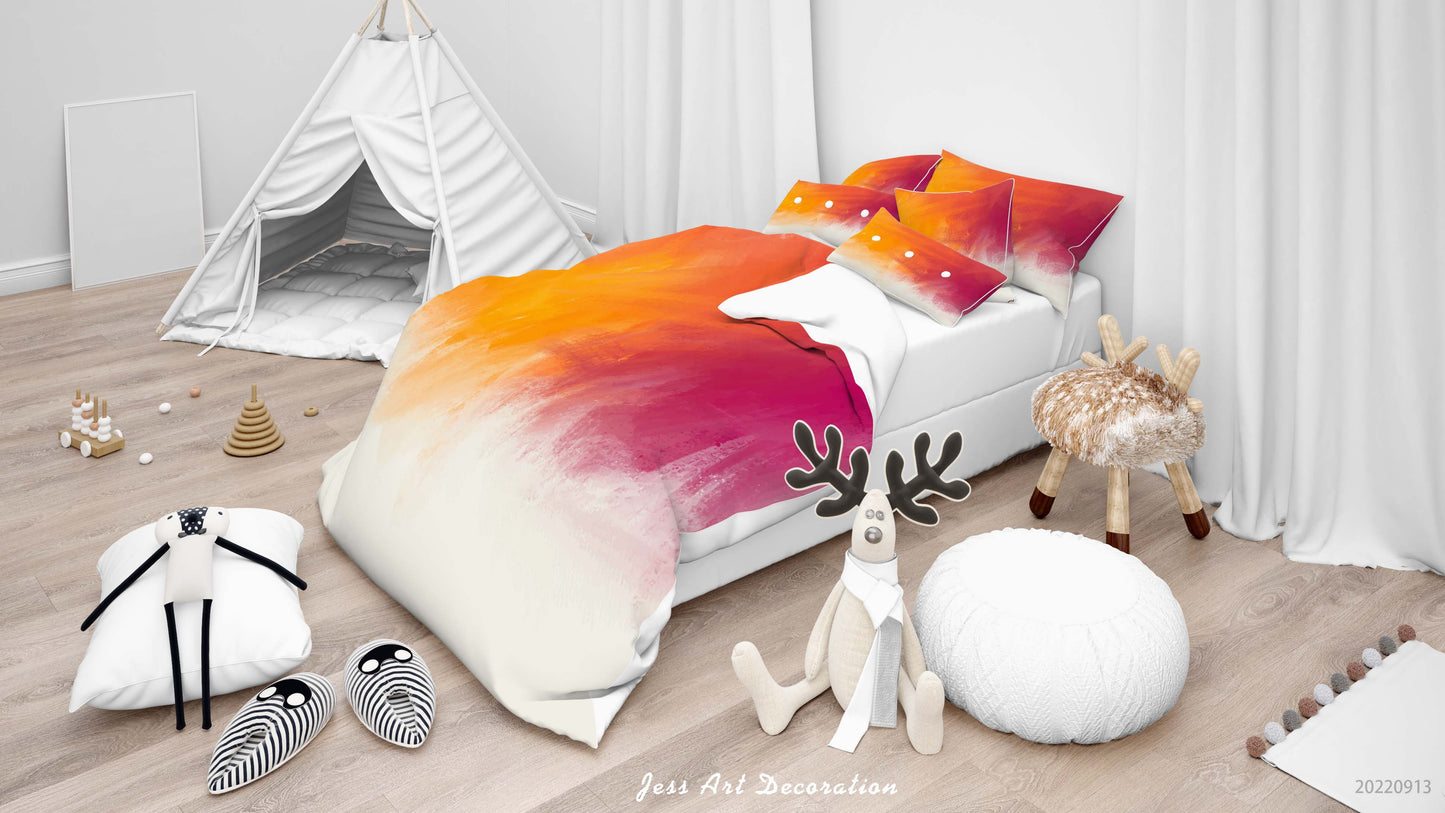 3D Abstract Sunrise Ripple Quilt Cover Set Bedding Set Duvet Cover Pillowcase 100