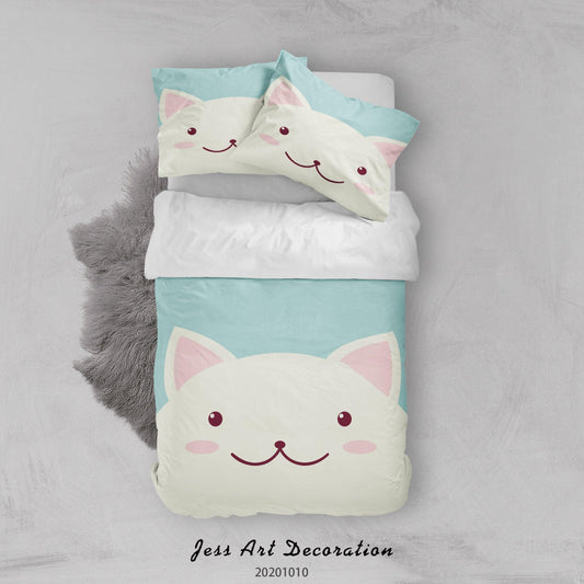 3D Cartoon Cute Animal Mouse Quilt Cover Set Bedding Set Duvet Cover Pillowcases WJ 9522