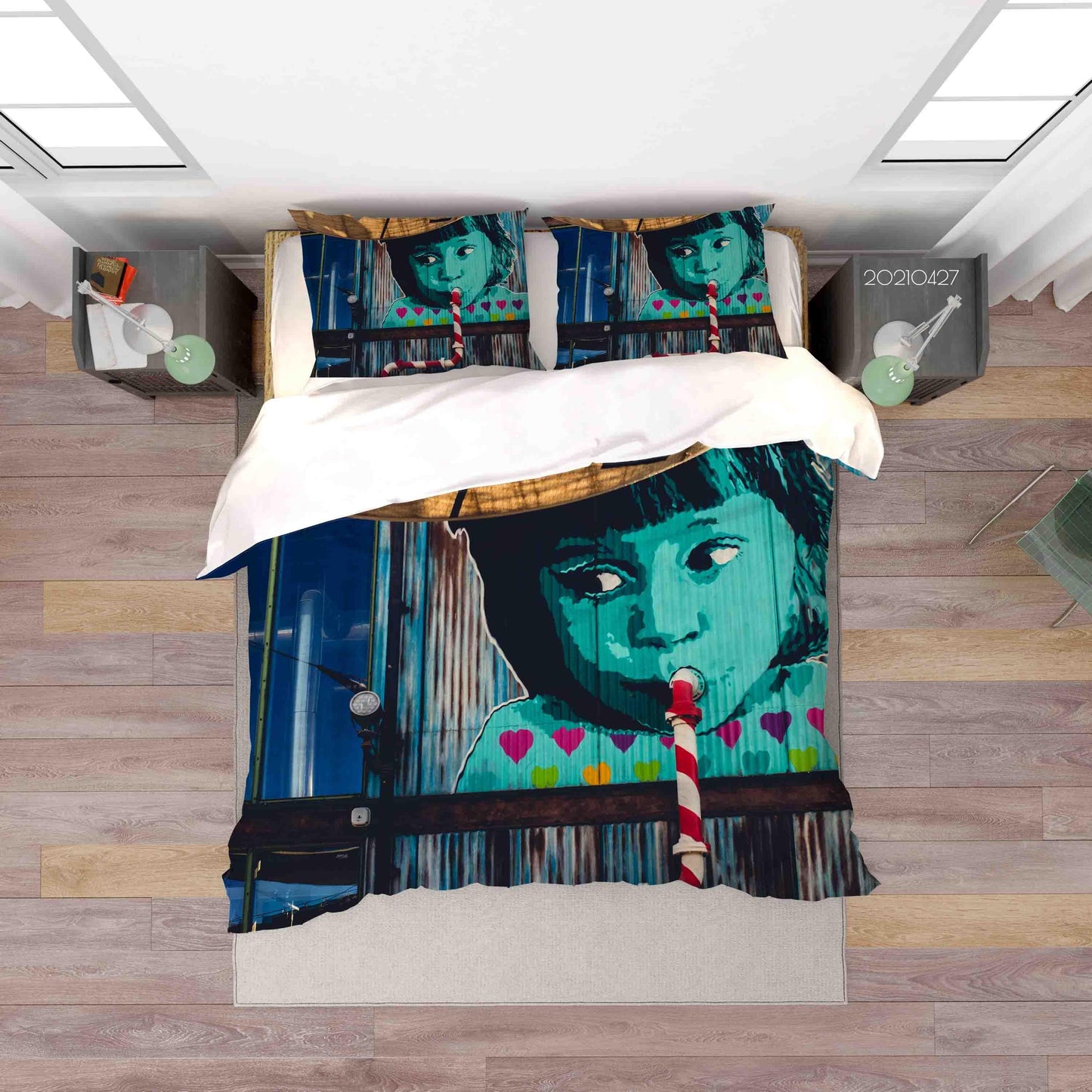 3D Abstract Artist Works Graffiti Quilt Cover Set Bedding Set Duvet Cover Pillowcases 116
