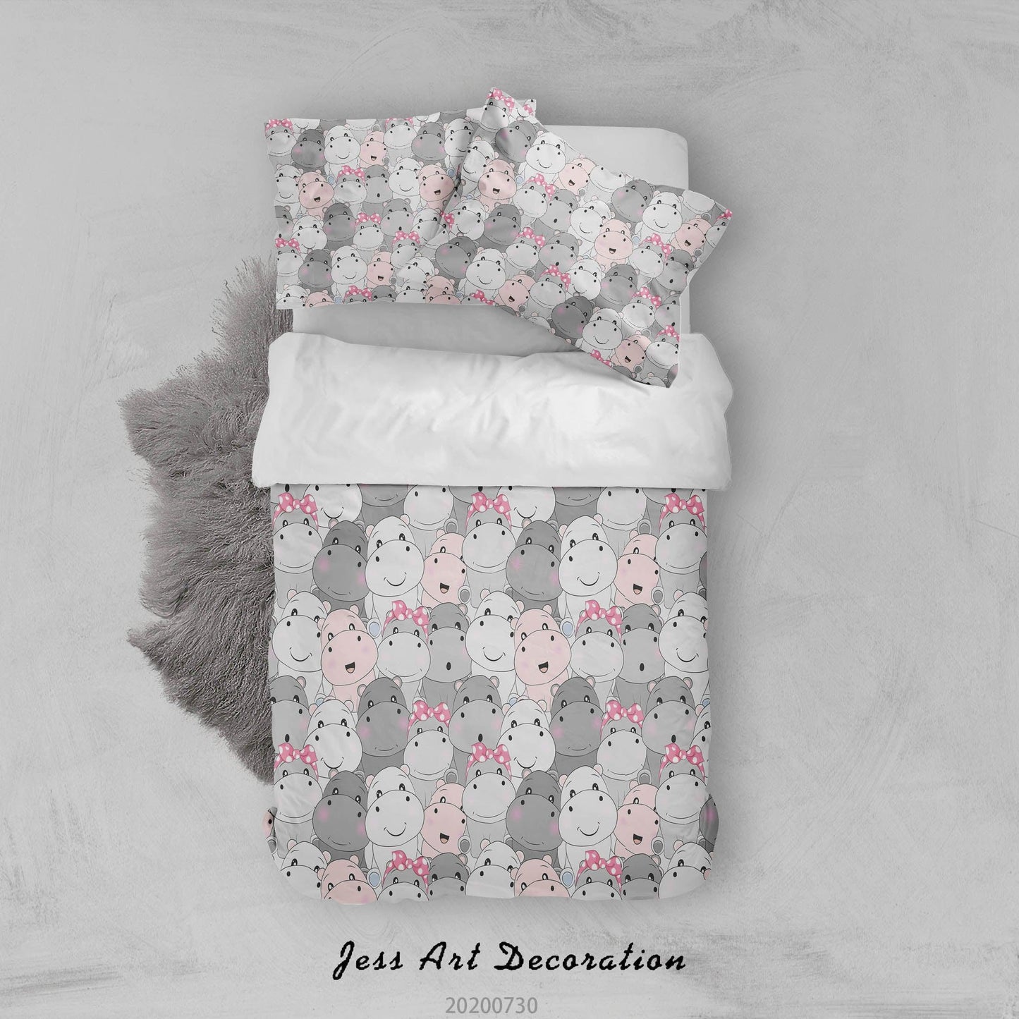 3D Cartoon Cat Animal Quilt Cover Set Bedding Set Duvet Cover Pillowcases LXL 23