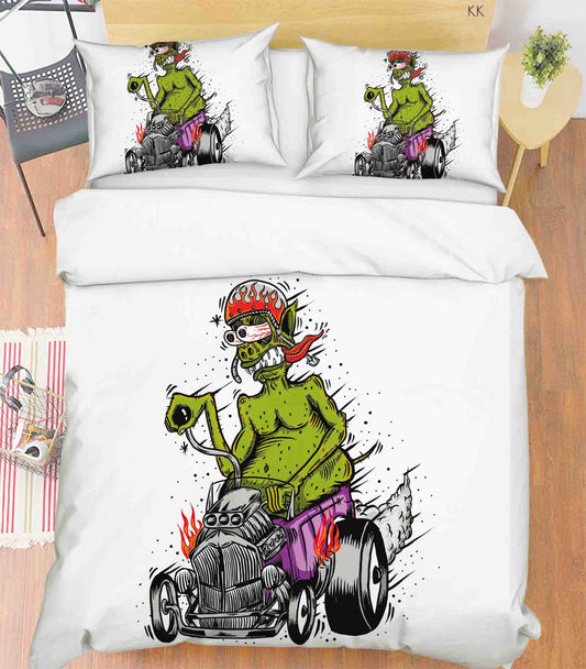 3D Automobile Wolf Wave Point Quilt Cover Set Bedding Set Duvet Cover Pillowcase 386