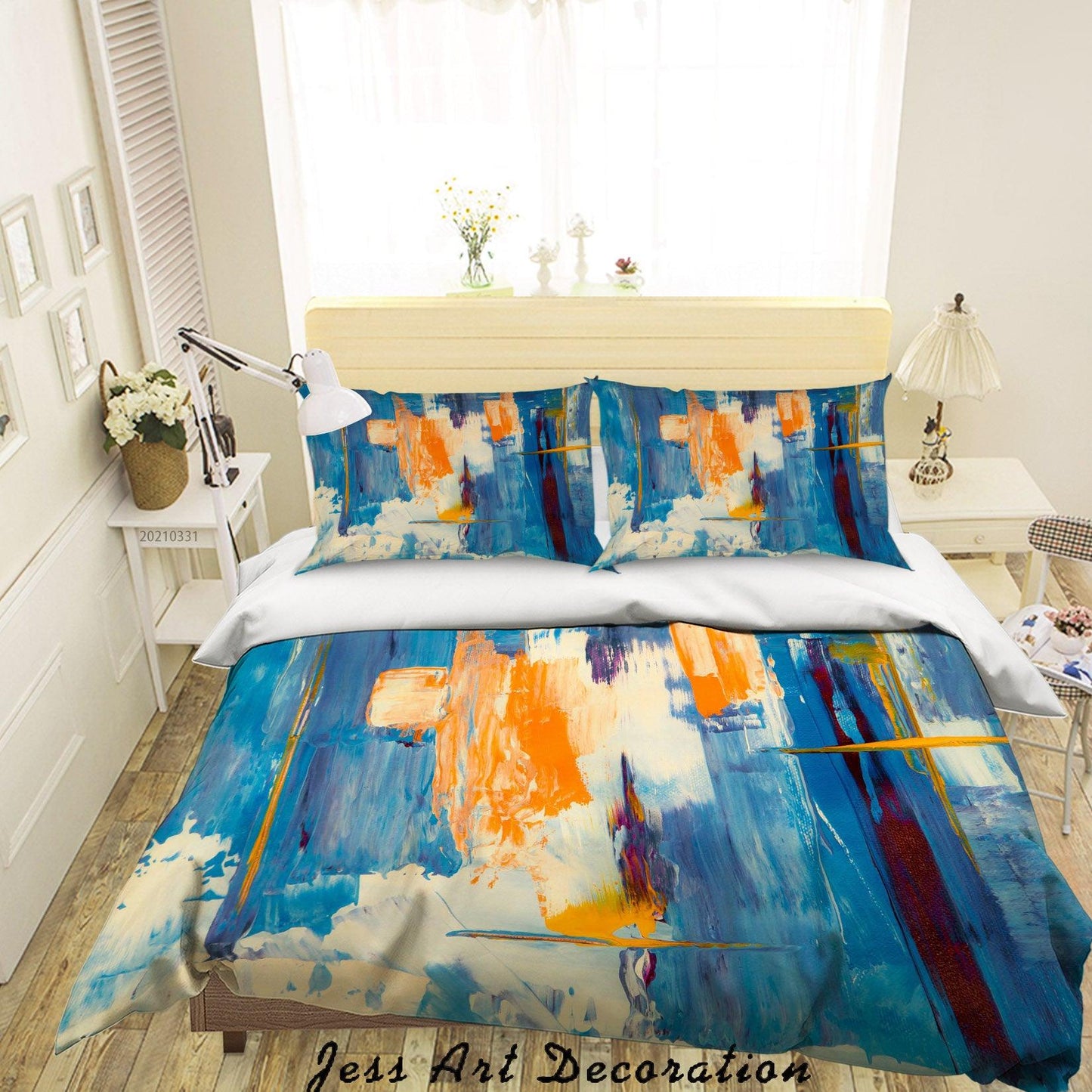 3D Abstract Color Graffiti Quilt Cover Set Bedding Set Duvet Cover Pillowcases 297