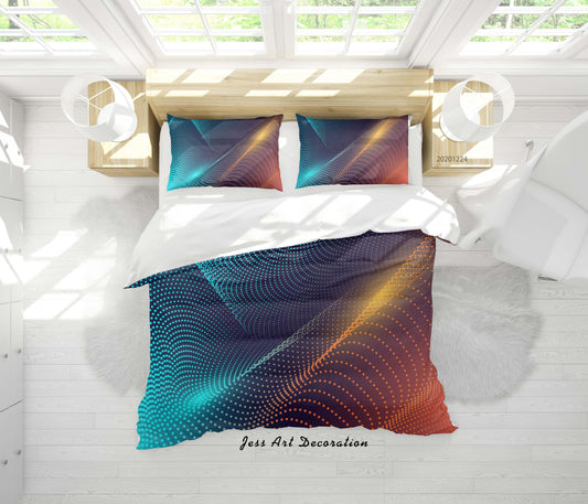 3D Abstract Geometric Pattern Quilt Cover Set Bedding Set Duvet Cover Pillowcases 5 LQH