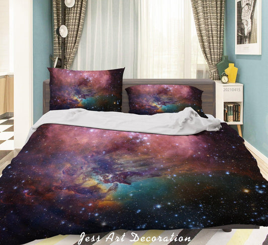 3D Abstract Space Stars Quilt Cover Set Bedding Set Duvet Cover Pillowcases 79