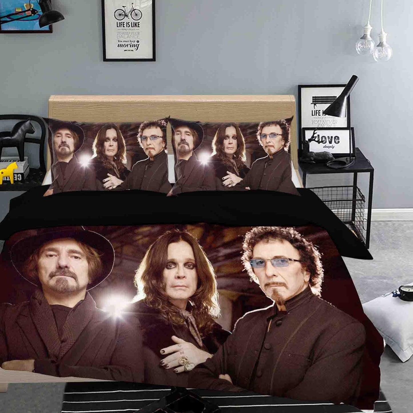 3D Black Sabbath Quilt Cover Set Bedding Set Duvet Cover Pillowcases SF05