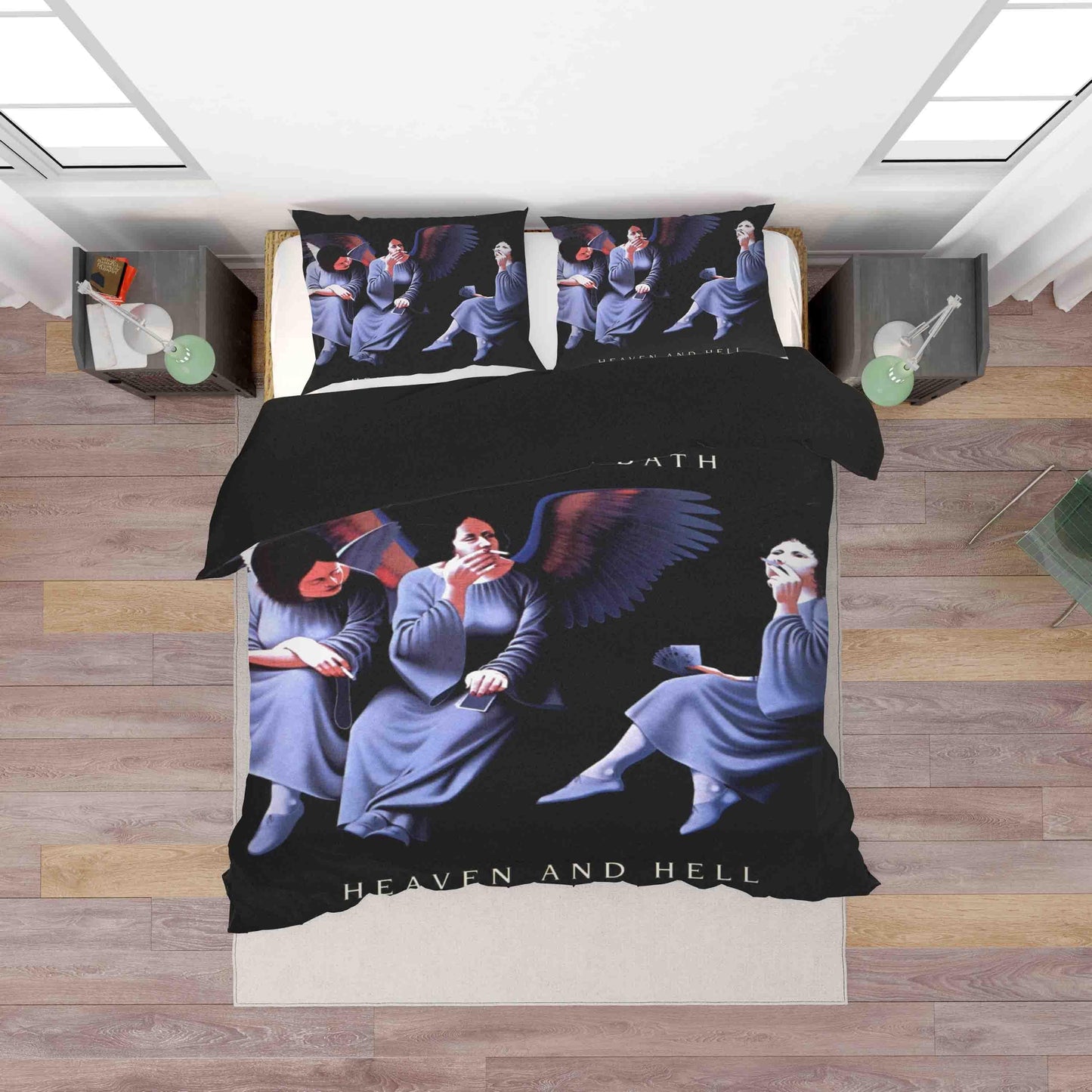 3D Blue Black Sabbath Quilt Cover Set Bedding Set Duvet Cover Pillowcases SF