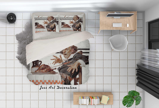 3D Abstract Joseph Christian Painting Quilt Cover Set Bedding Set Pillowcases 68
