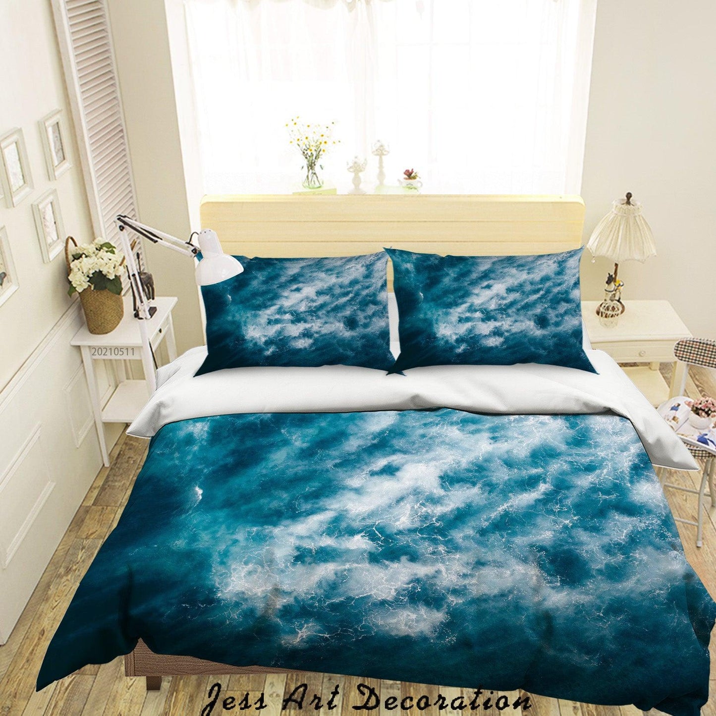 3D Blue Sea Landscape Quilt Cover Set Bedding Set Duvet Cover Pillowcases 561