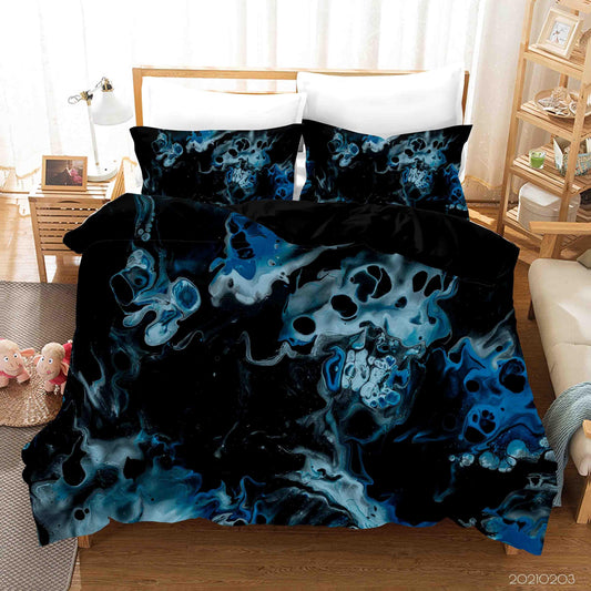 3D Abstract Blue Marble Texture Quilt Cover Set Bedding Set Duvet Cover Pillowcases 32