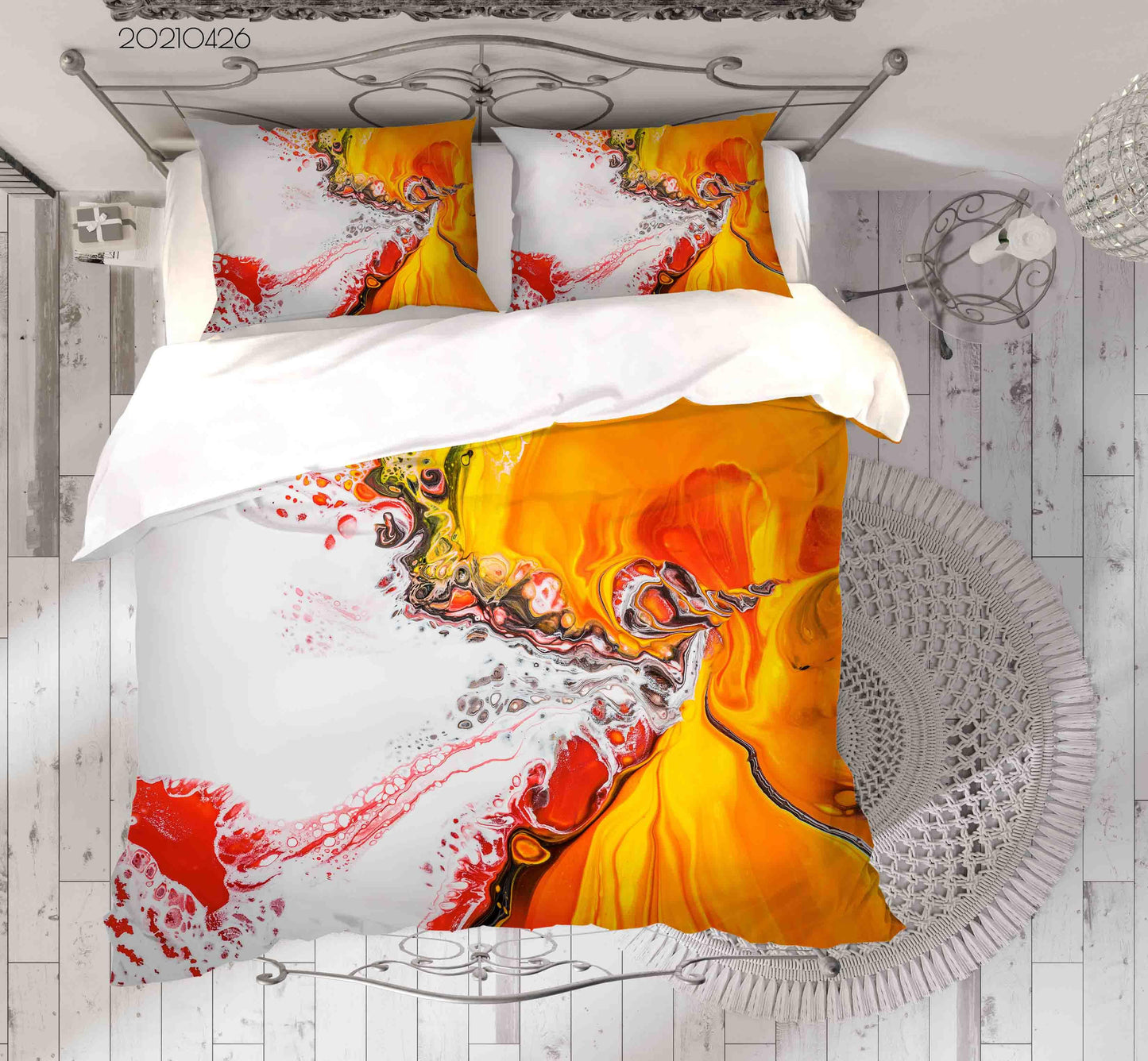 3D Abstract Color Pattern Quilt Cover Set Bedding Set Duvet Cover Pillowcases 300