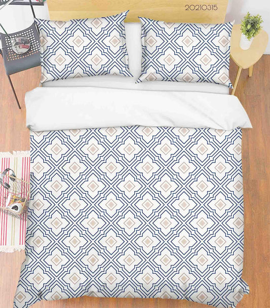 3D Abstract Geometric Art Decoration Quilt Cover Set Bedding Set Duvet Cover Pillowcases 237