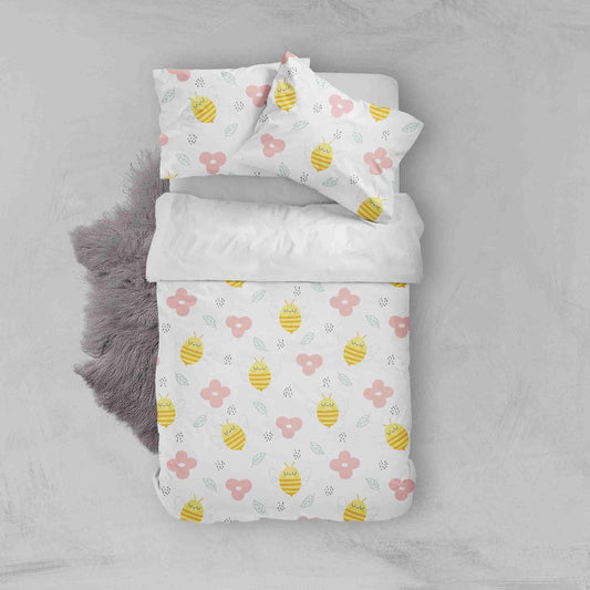 3D Cartoon Flower bee Quilt Cover Set Bedding Set Pillowcases 175