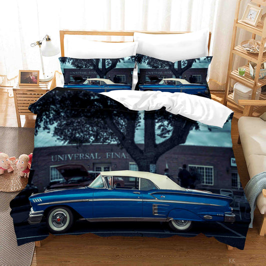 3D Automobile Tree Window House Quilt Cover Set Bedding Set Duvet Cover Pillowcase 417