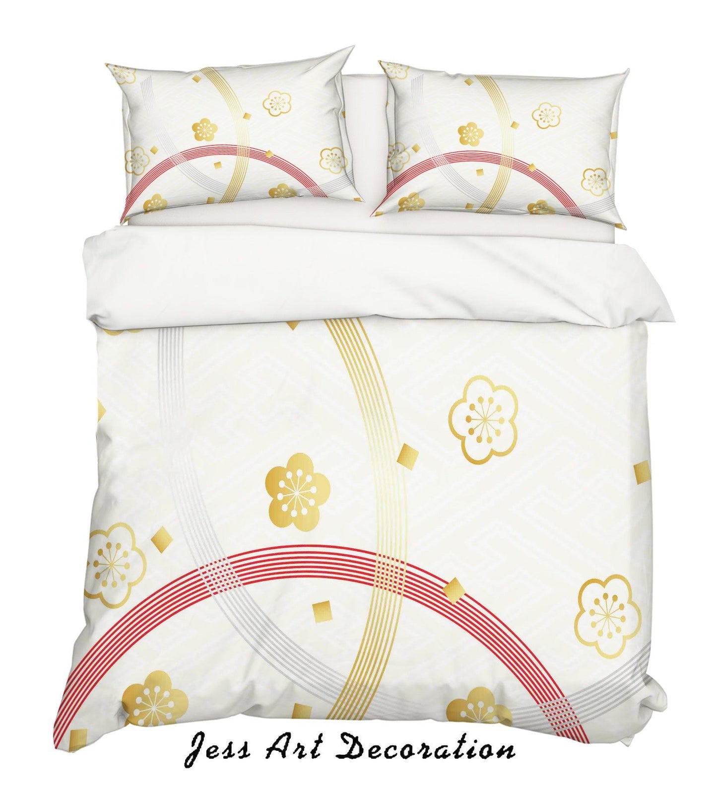 3D Abstract Floral Quilt Cover Set Bedding Set Pillowcases 51