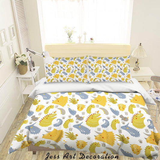 3D Cartoon Dinosaur Quilt Cover Set Bedding Set Duvet Cover Pillowcases SF26