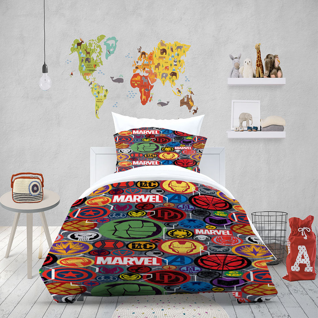 3D Boxing Letter Spider-Man Skull Quilt Cover Set Bedding Set Duvet Cover Pillowcase 1459