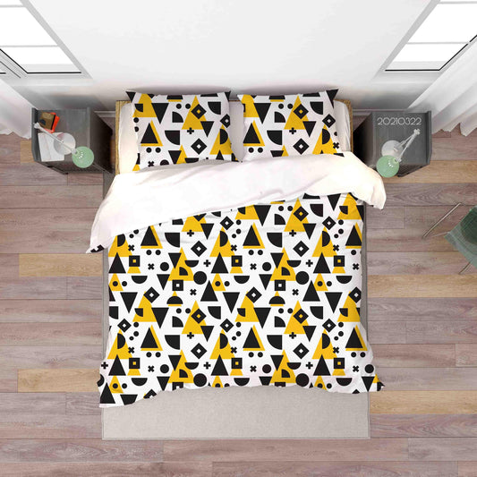 3D Abstract Geometric Pattern Quilt Cover Set Bedding Set Duvet Cover Pillowcases 11LQH