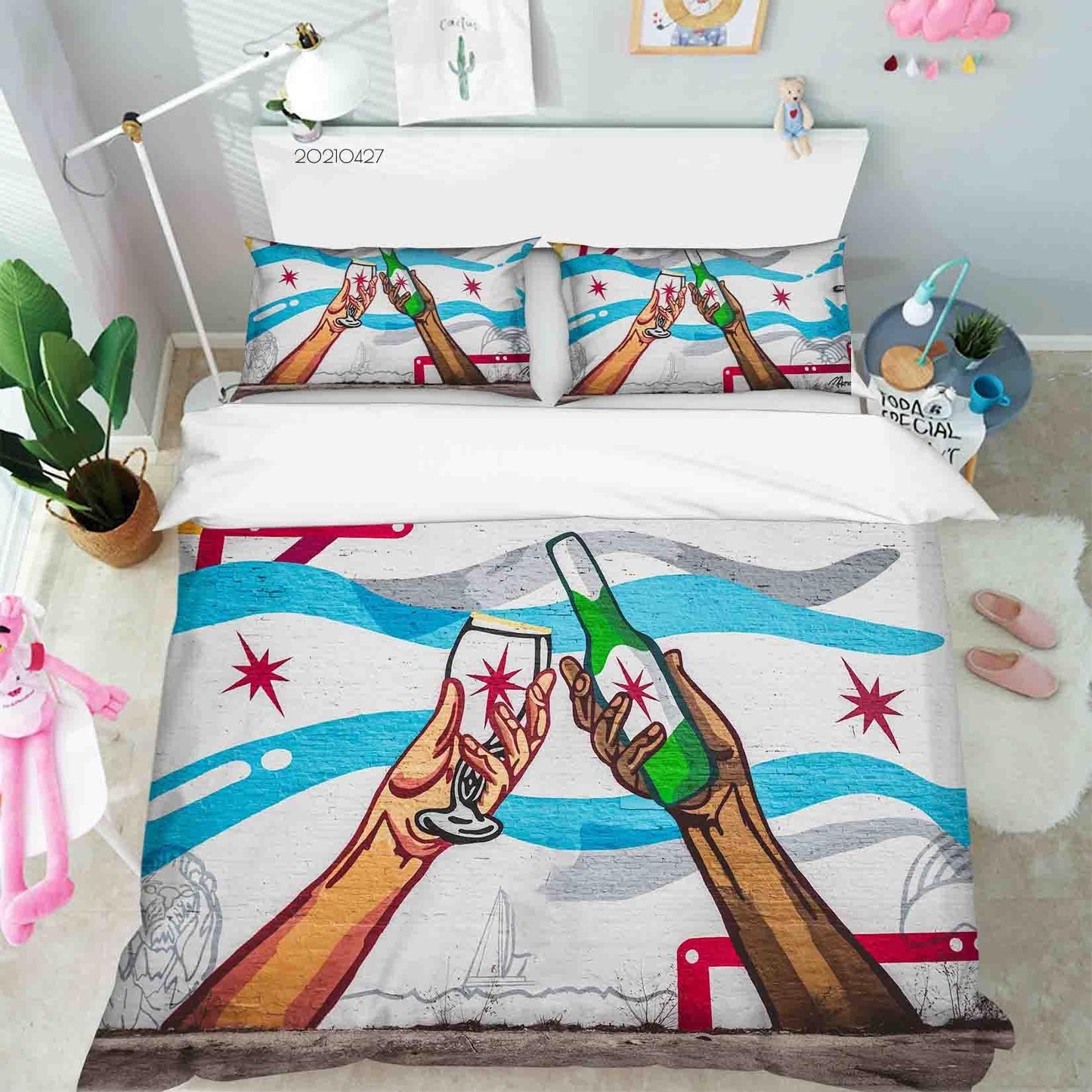 3D Abstract Artist Works Graffiti Quilt Cover Set Bedding Set Duvet Cover Pillowcases 91