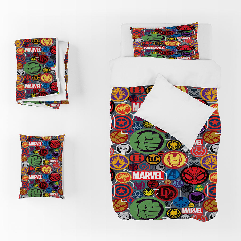 3D Boxing Letter Spider-Man Skull Quilt Cover Set Bedding Set Duvet Cover Pillowcase 1459