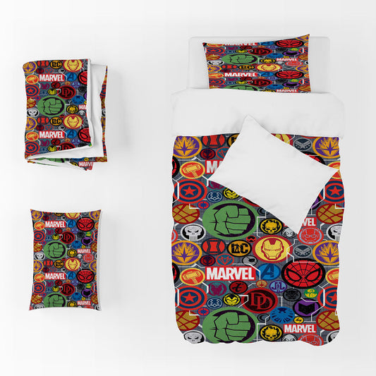 3D Boxing Letter Spider-Man Skull Quilt Cover Set Bedding Set Duvet Cover Pillowcase 1459