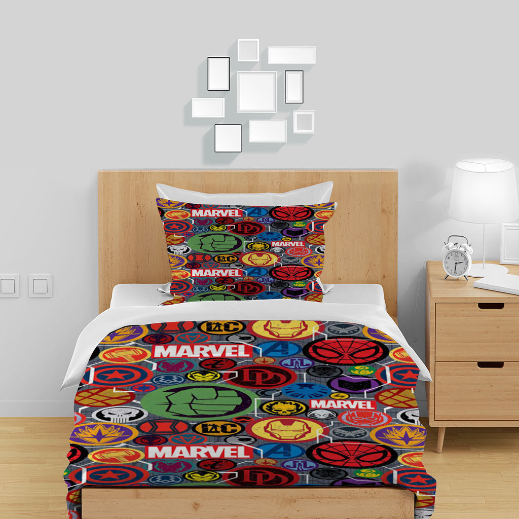 3D Boxing Letter Spider-Man Skull Quilt Cover Set Bedding Set Duvet Cover Pillowcase 1459
