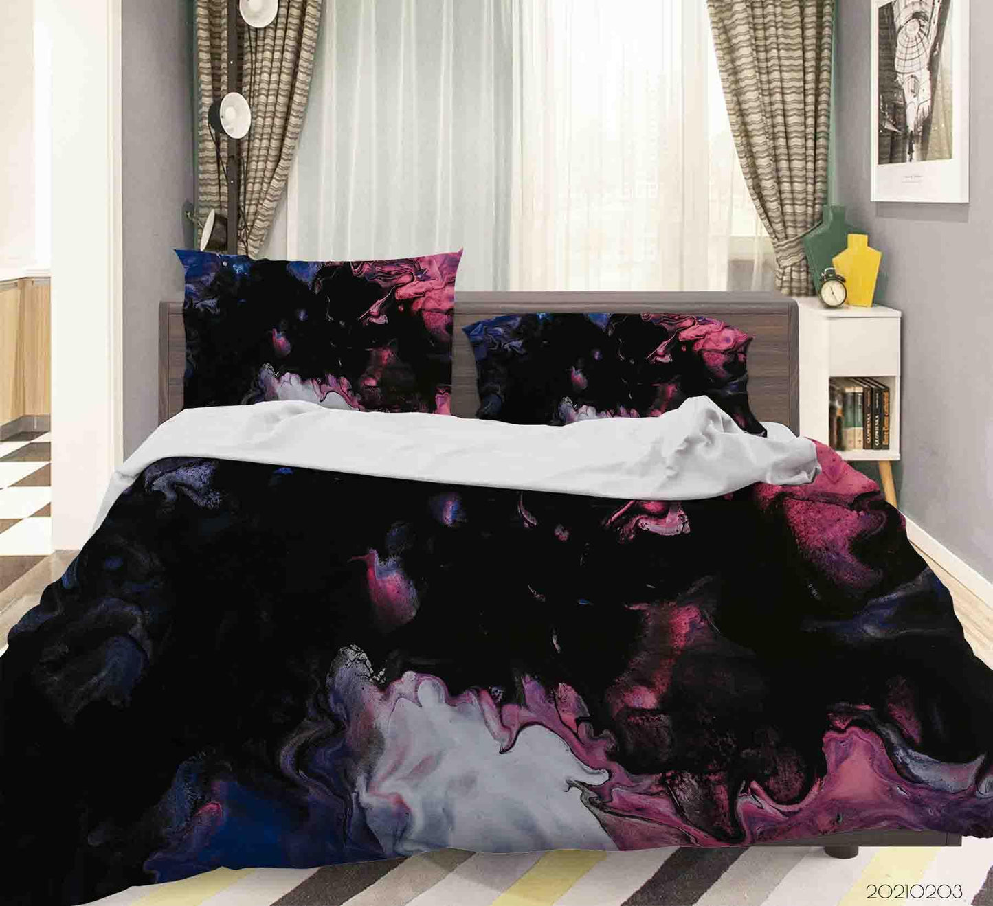 3D Abstract Marble Texture Quilt Cover Set Bedding Set Duvet Cover Pillowcases 71