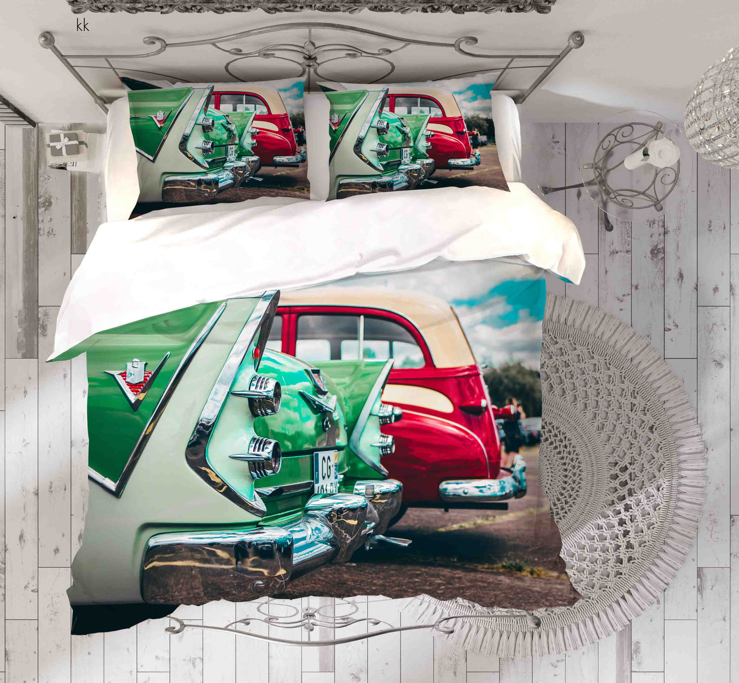 3D Automobile Tree Quilt Cover Set Bedding Set Duvet Cover Pillowcase 419