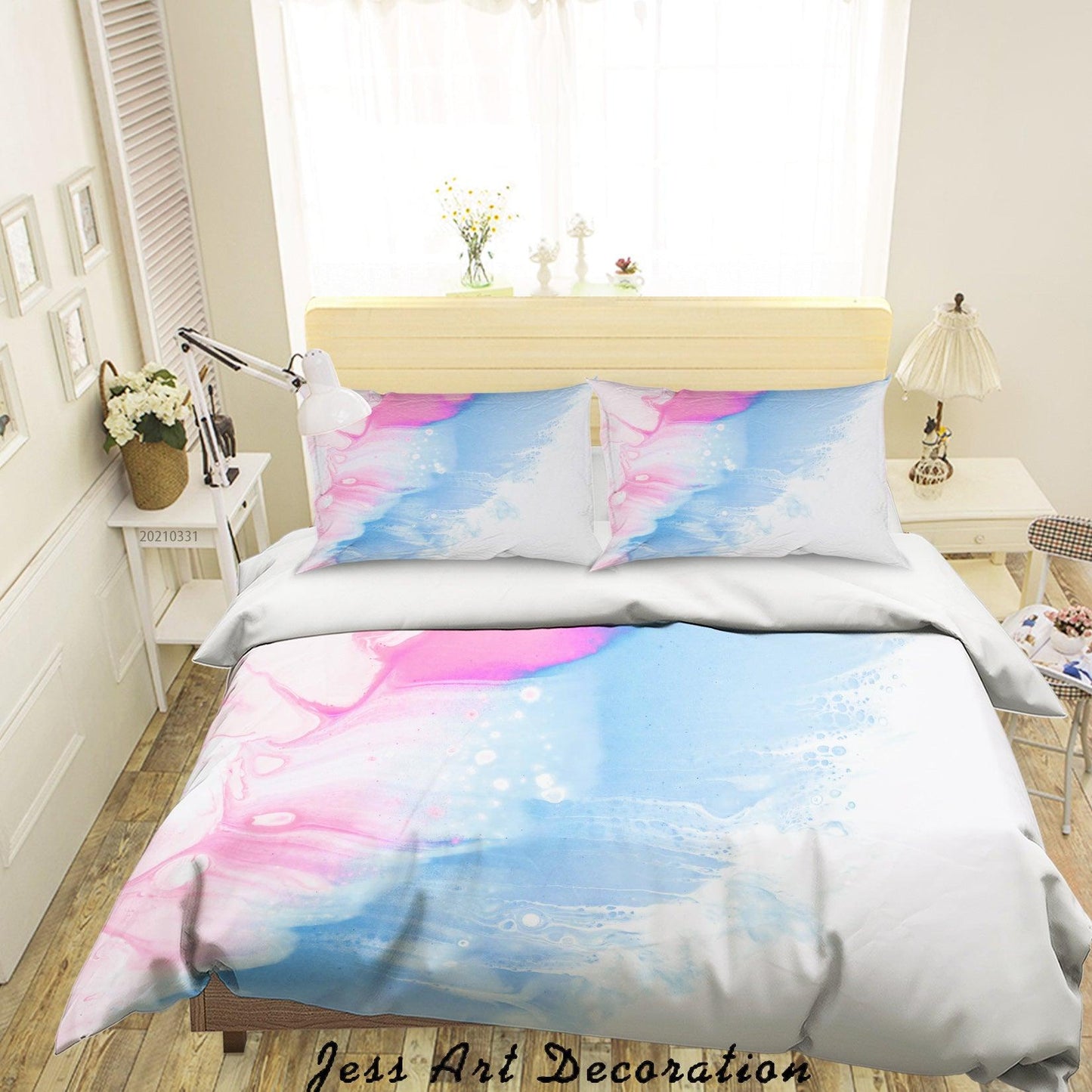 3D Abstract Color Graffiti Quilt Cover Set Bedding Set Duvet Cover Pillowcases 268