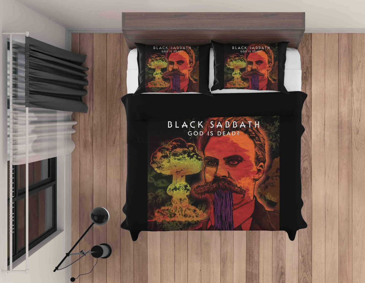 3D Black Sabbath Quilt Cover Set Bedding Set Duvet Cover Pillowcases SF68